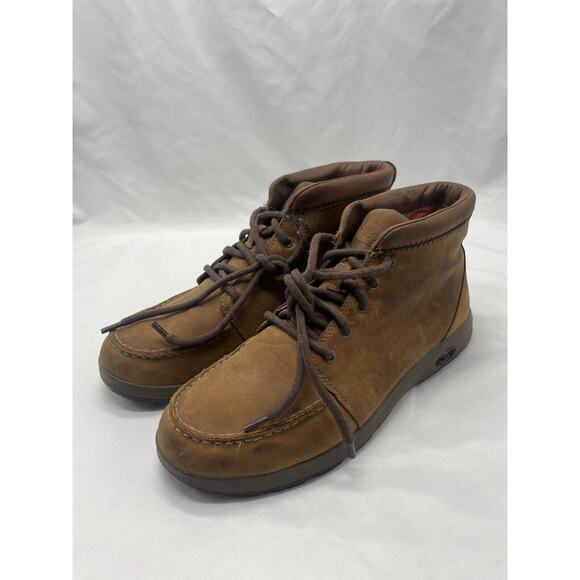 Chaco Men's Size 8 Brown Performance Footwear Brio Boot Leather Lace-up - Picture 1 of 12